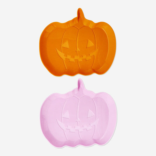 Pumpkin-Shaped Serving Plates